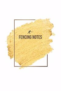 Fencing Notebook - Fencing Journal - Fencing Diary - Gift for Fencer