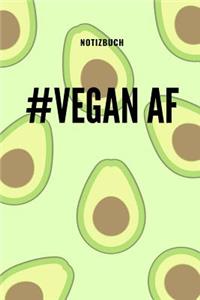 #vegan AF Notizbuch