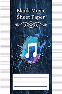 Blank Music Sheet Paper