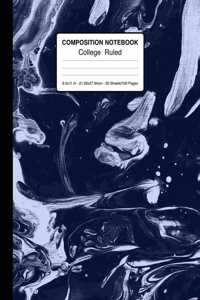 Composition Notebook College Ruled 8.5x11 In 21.59x27.94 50 Sheets/100 Pages