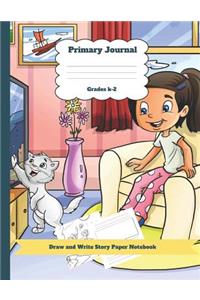 Primary Journal Grades K-2 Draw and Write Story Paper Notebook