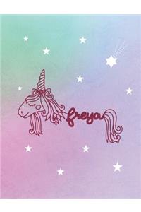 Freya: Unicorn Name Notebook