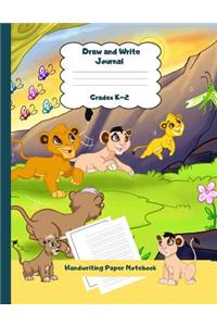 Draw and Write Journal Grades K-2 Handwriting Paper Notebook