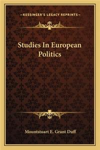 Studies in European Politics