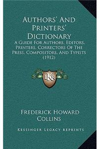 Authors' and Printers' Dictionary