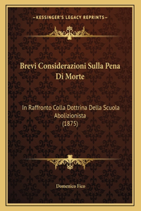 Brevi Considerazioni Sulla Pena Di Morte