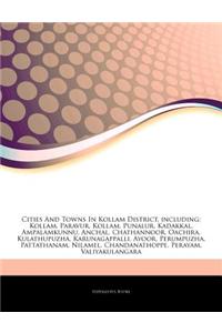 Articles on Cities and Towns in Kollam District, Including