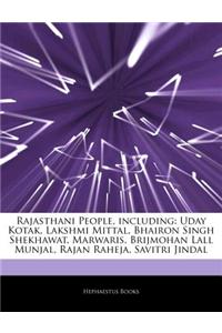 Articles on Rajasthani People, Including