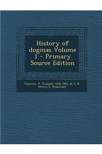 History of Dogmas Volume 1 - Primary Source Edition