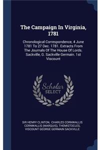The Campaign In Virginia, 1781