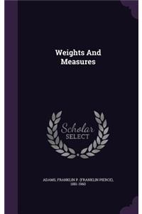 Weights And Measures