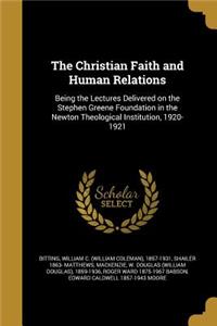 The Christian Faith and Human Relations