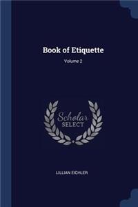 Book of Etiquette; Volume 2