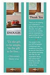 Enough Stewardship Program Bookmark (Packages of 25)