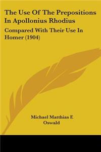 Use Of The Prepositions In Apollonius Rhodius