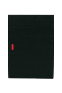 Black (Ondulo) A4 Lined Notebook