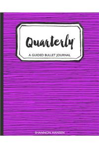 Quarterly a Guided Bullet Journal Purple Tribal