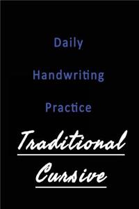 Daily Handwriting Practice Traditional Cursive