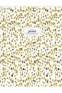 Dot Grid Journal - White and Gold Softcover