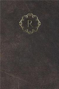 Monogram "r" Any Day Planner Journal