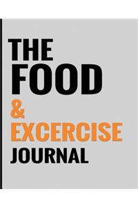 The Food & Exercise Journal - Gray Design