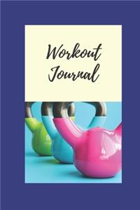 Workout Journal / Fitness Log Book / Exercise Gym Planner, Diary ( 6 x 9, 100 pages, softcover )