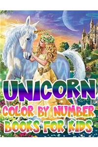 Unicorn Color By Number Books For Kids