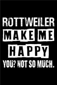 Rottweiler Make Me Happy You Not So Much