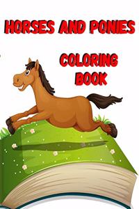 Horses And Ponies Coloring Book