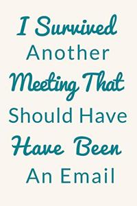 I Survived Another Meeting That Should Have Been An Email.
