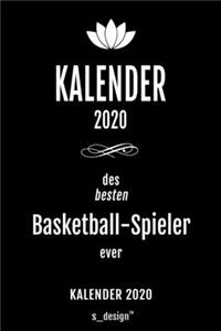 Kalender 2020 für Basketball-Spieler