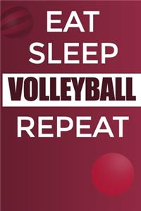 Eat Sleep Volleyball Reapt Notebook