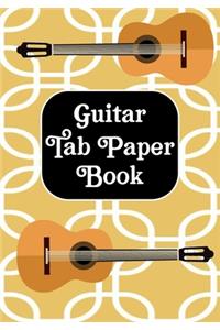 Guitar Tab Paper Book