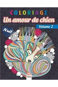 Coloriage - Amour de chien Volume 2 - Nuit