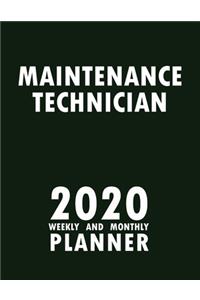 Maintenance Technician 2020 Weekly and Monthly Planner