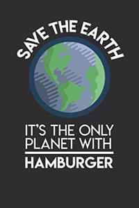 Save The Earth It's The Only Planet With Hamburger