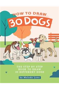How to Draw 30 Dogs