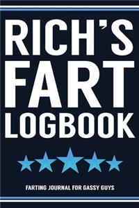 Rich's Fart Logbook Farting Journal For Gassy Guys