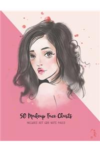 50 Makeup Face Charts