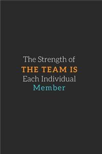 The Strength of the Team is each Individual Member