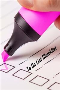 To Do List Checklist