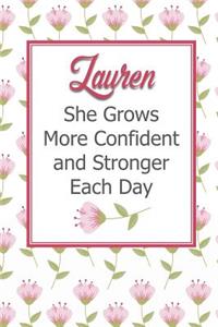 Lauren She Grows More Confident and Stronger Each Day