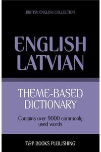 Theme-based dictionary British English-Latvian - 9000 words