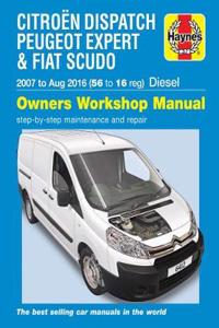 Citroën Dispatch, Peugeot Expert & FIAT Scudo Diesel ('07-Aug '16) 56 to 16
