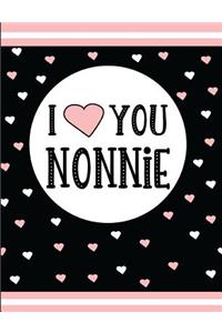 I Love You Nonnie: Blank Lined Journal