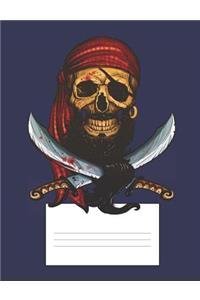Bearded Pirate Skull