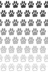 Gradient Dog Paw Prints