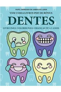 Livro para colorir para crianças de 4-5 anos (Dentes)