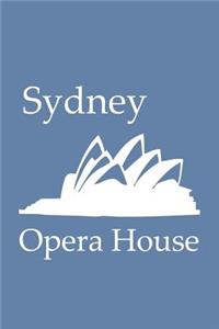 Sydney Opera House - Lined Notebook with Blue-Gray Cover