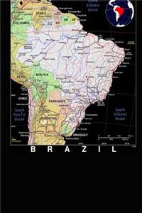 Modern Day Color Map of Brazil Journal